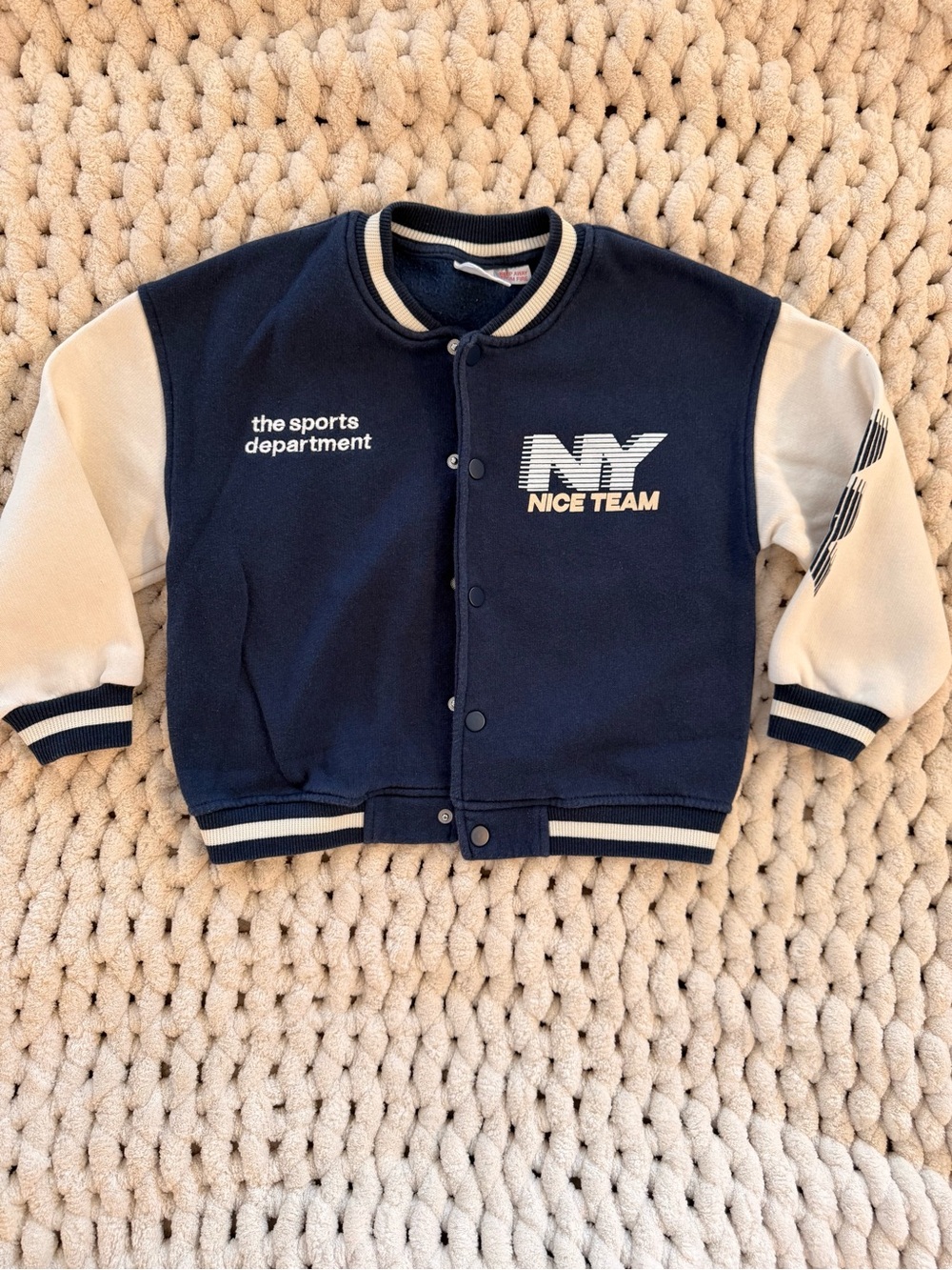 ZARA Kids Varsity Bomber Jacket | Size 6Y / 116 cm | Excellent Condition - Picture 2 of 13